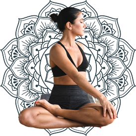 Yoga Pose with Bohemia Background Yoga Pose with Bohemia Background